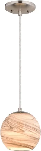 Vaxcel Lighting P0407 Milano 6"W Mini Pendant - Nickel - Picture 1 of 12