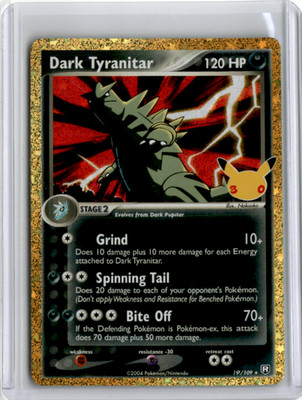 Pokemon TCG Mega Evo 30th Celebration Dark Tyranitar 19/109 Classic Collection