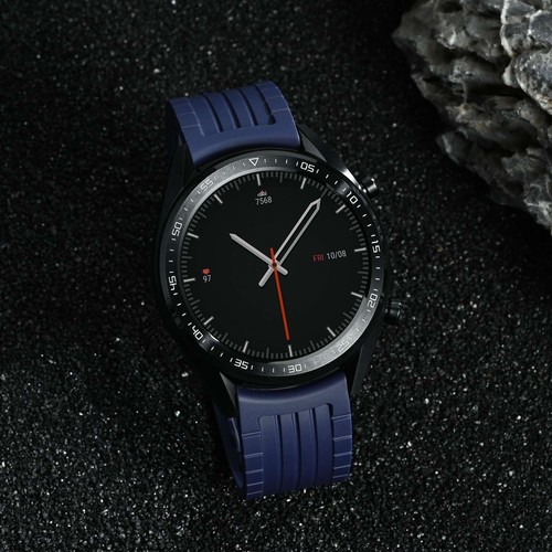 Correa de reloj de silicona WOCCI para hombre, correa de repuesto de liberación rápida ancho 20 22 mm - Imagen 3 de 171