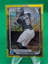 Jurdrick Profar 2024 Bowman Chrome 1st Yellow Mojo Refractor /75 #BCP-218