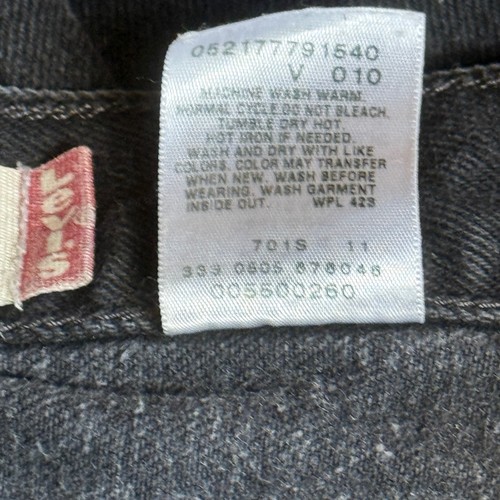 Vintage Levi’s 550 Black Denim Jeans Relaxed Fit Men's Size 38x34 - Picture 10 of 13