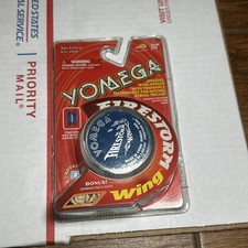 New Yomega Bandai Yo Yo Firestorm Wing 1999 Vintage Sealed YoYo Level 2 1410 BLU