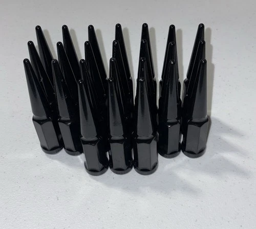 1/2-20 Black Lug Nuts 24pcs