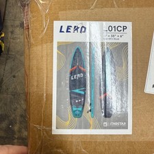 Lead 12' 35"/11' 33" Inflatable Stand Up Paddle Board, L01CP-Black  Turquoise