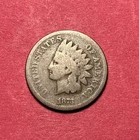 (1) Beautiful Antique 1873 Indian Head Cent/Penny G-GOOD NICE FILLER
