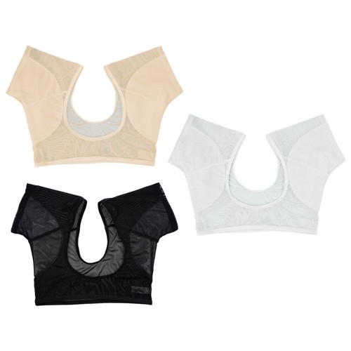 3pcs Washable Underarm Sweat Pad Vest Armpit Sweat Proof Shirt Reusable - Picture 12 of 12