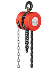 Hand Chain Hoist 1 Ton 10Ft with Hooks, Manual Chain for Warehouse & Machinery