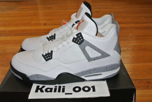 Nike air jordan 4 iv vintage nero di cemento bianco og allevati b Nike air jordan 4 iv vintage nero di cemento bianco og allevati b