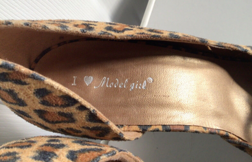 Mujer Damas I ❤️ Modelo Niña Estampado Leopardo Imitación Gamuza Tacón Alto Zapatos Talla 5 38 - Imagen 8 de 11