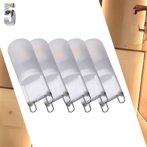 Satco S12330 - 2 Watt T4 LED Bulbs - G9 Base - Frosted 3000K (2, 5, or 10 Pack) - Picture 11 of 12