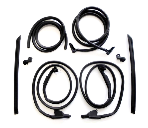 Chevrolet Corvette C3 Convertible 1973-75 Weatherstrip Seal Kit 8pcs Made in USA - Bild 1 von 6