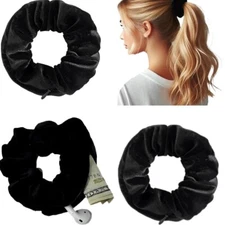 Secret Diversions Safe Stash 3 Scrunchie with Zipper Pocket - Hidden Compartment