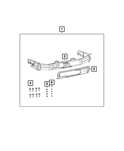 Genuine Mopar Hitch Receiver 82212180AE