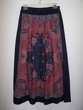 Vintage F.A.Chatta Ltd. - Long Pleated Skirt, Made in USA, Pockets - Size 10