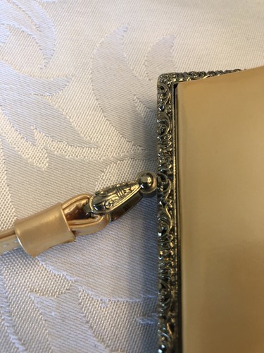Vintage Japanese Kimono Bag Yellow Gold Trim Design Formal Evening Bag Used - Picture 17 of 19