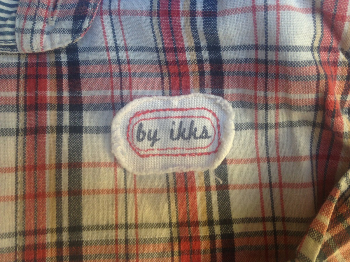 IKKS chemise bebe manche longue coton carreaux rouge bleu blanc