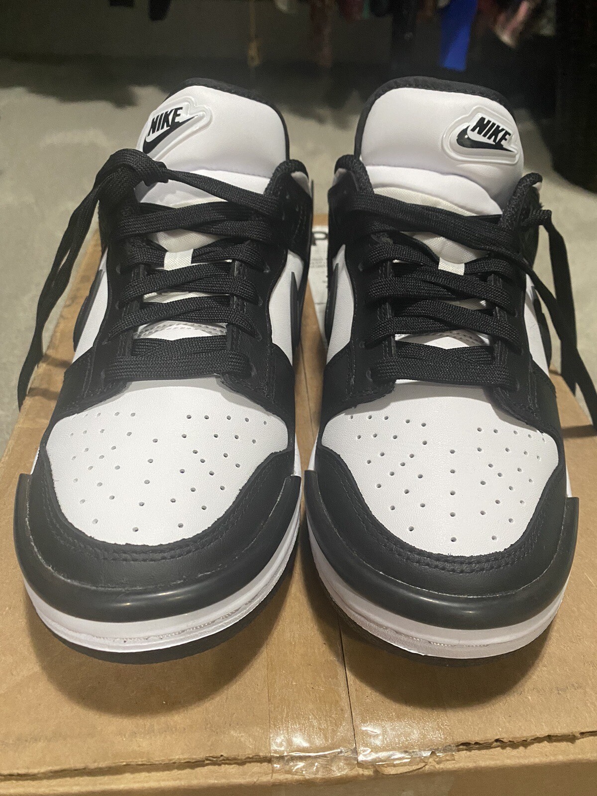 Nike Dunk Low Twist Panda Black White DZ2794-001 Women's Size White Rare W 8