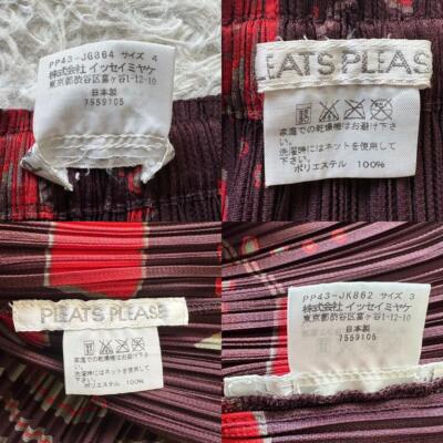 プリーツプリーズ トップス スノーフレーク 雪の結晶 サイズ3 ボルドー Pleats Please Setup Snowflake Bordeaux XL Equivalent | eBay