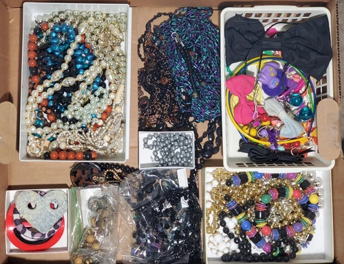 Large Vintage Retro Costume Jewelry Lot Designer 3+ lbs. 99% Wearable Estate
