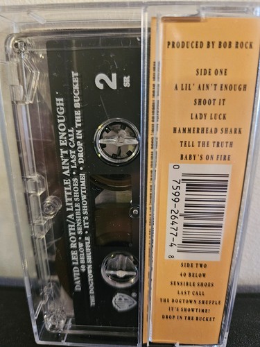 DAVID LEE ROTH A Little Ain't Enough 1991 CASSETTE TAPE EX-VAN HALEN HARD ROCK - Picture 3 of 5