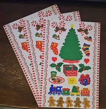 Mrs. Grossman's Christmas themed sticker sheets, Mrs. Grossman's Christmas trees