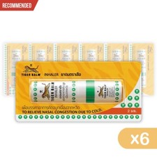 6X Tiger Balm Inhaler Menthol Relieve Nasal Congestion Cold Dizziness.