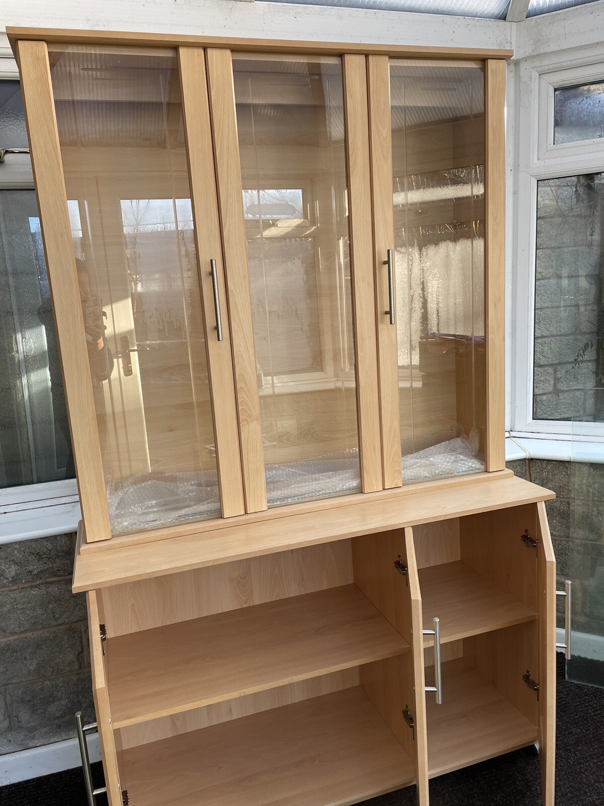 Glass display used with lights eBay