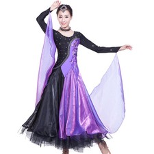 Style Colour mixture Ballroom Competition Dance Dress Modern Tango 5 colour