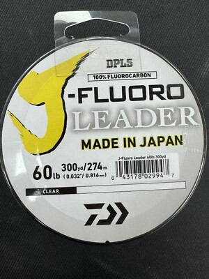 Daiwa ＭＡＳＴＥＲＤＲＹ石鯛ＭＨ５０５ＨＶＦ　ｉｎｔｅｒｌｉｎｅ Daiwa J-Fluoro Leader - 300 yd. - 60 lb. Test - 0.816 mm Diameter