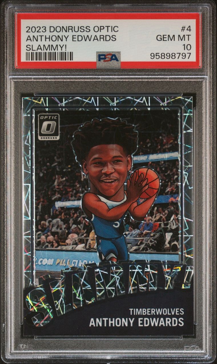 2023 Donruss Optic Anthony Edwards Slammy #4 PSA 10