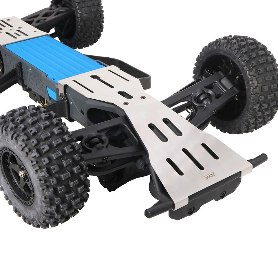 KYX Stainless Steel Chassis Armor Guard Skid Plate Kit for Arrma 1/10 FURY MEGA - Image 4 of 4