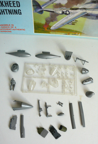 KIT MONOGRAM 1/48è P-38 LOCKHEED LIGHTNING BON ÉTAT 1966 SANS DÉCALS - Imagen 11 de 11