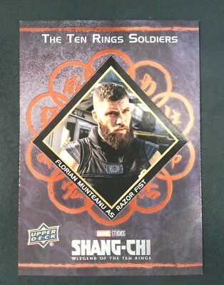 #T8 Florian Munteanu as Razor Fist 2023 UD Shang-Chi Ten Rings Soldiers RED