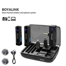 BOYA BOYALINK Wireless Lavalier Microphone System 2 Transmitter for Camera Phone