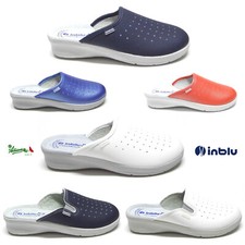 INBLU ciabatte pantofole donna solettaPELLE SOFT sanitarie infermiere cucina