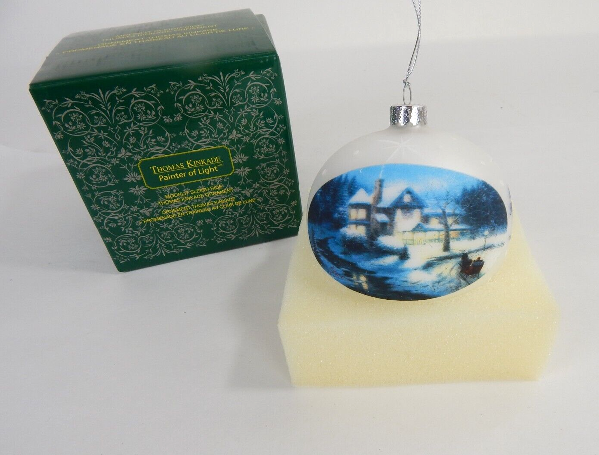 2004 Moonlit Sleigh Ride Thomas Kinkade Ornament | eBay