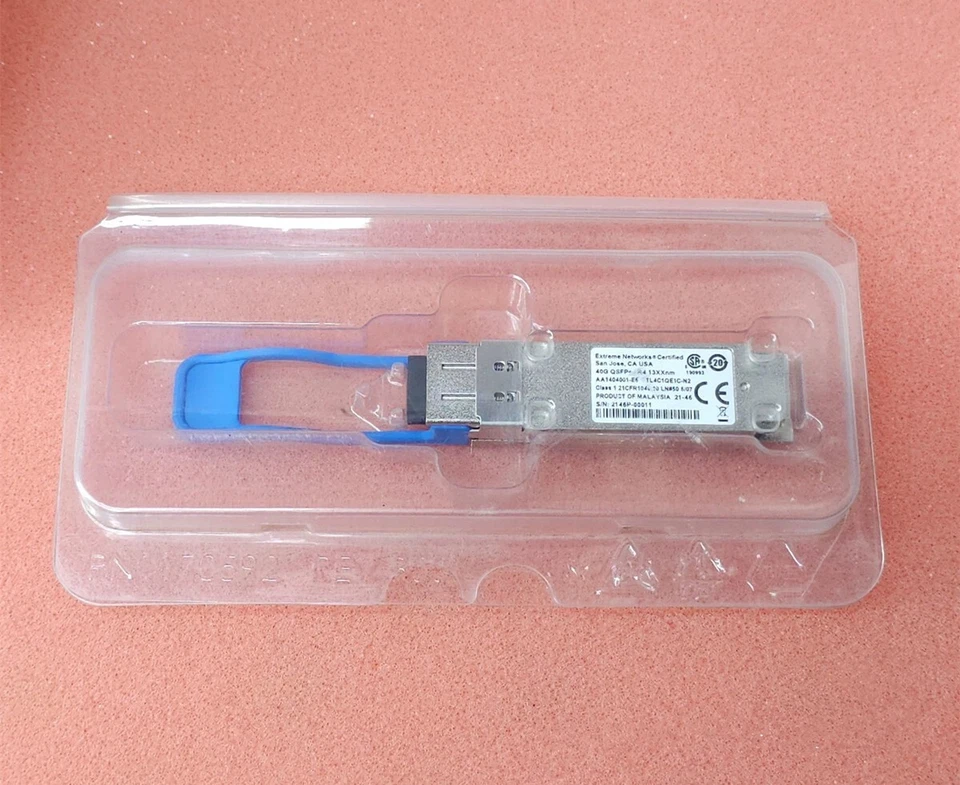 Extreme Networks AA1404001-E6 40G QSFP+ LR4 1310nm 10km Optical Transceivers - Image 3 of 3