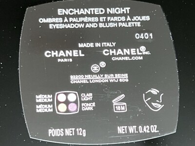 CHANEL ENCHANTED NIGHT EYESHADOW & BLUSH PALETTE HOLIDAY