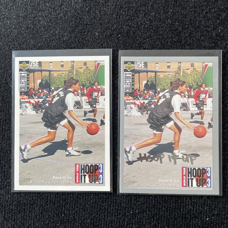 1994 Collector’s Choice Hoop It Up #164 Base and Silver Signature Lot