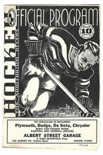 RARE 1941/42 BOSTON BRUINS VS OTTAWA SENATORS PROGRAM !!