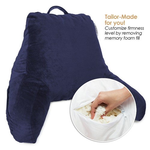 Bed Rest Reading Pillow for Kids & Teens Memory Foam TV Pillow With Arms Support - Picture 58 of 144