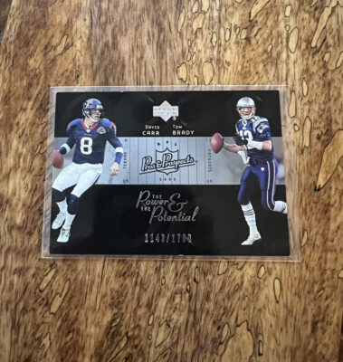 2003 Upper Deck Pros & Prospects Tom Brady David Carr Power Potential /1700 #PP1