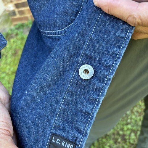 POINTER BRAND—CLASSIC Denim Trucker Jacket—Men’s S—Made in Bristol, TN, USA—VG+ - Picture 8 of 12