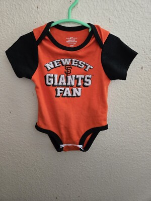 San Francisco Giants Infant Orange One-piece Bodysuit 3/6M Newest Giants Fan MLB