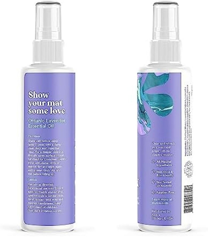 Organic Lavender Yoga Mat Cleaner Spray - 4 fl oz, No Residue