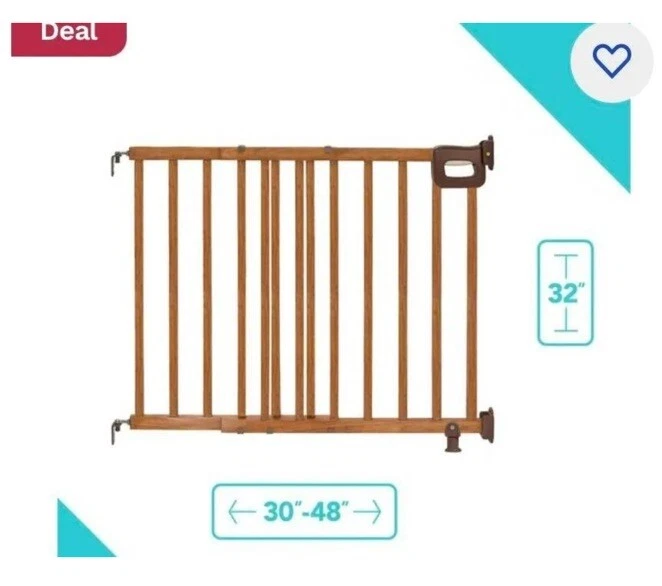 Summer infant deluxe store wood stairway gate