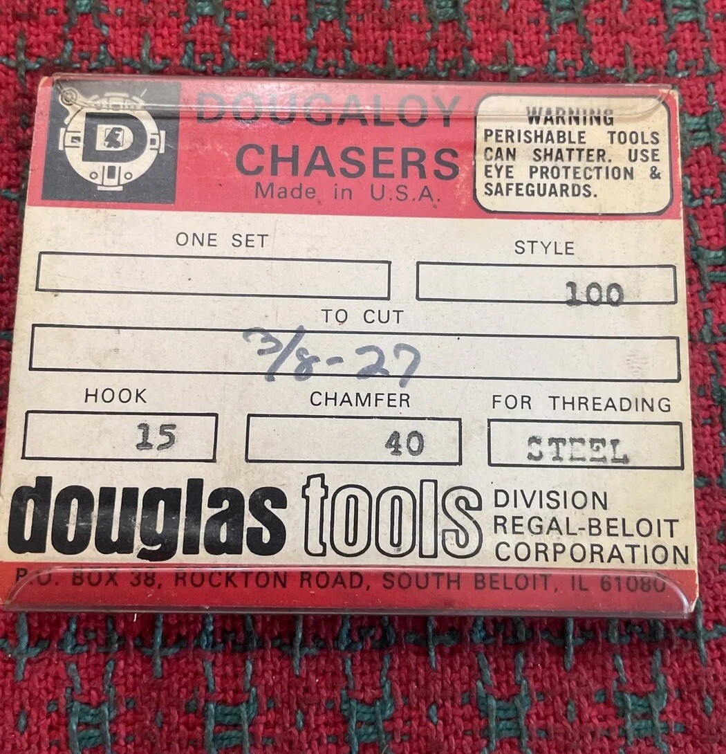 3/8 - 27 Series 100 Threading Chaser Set Inserts NOS USA 🇺🇸 | eBay