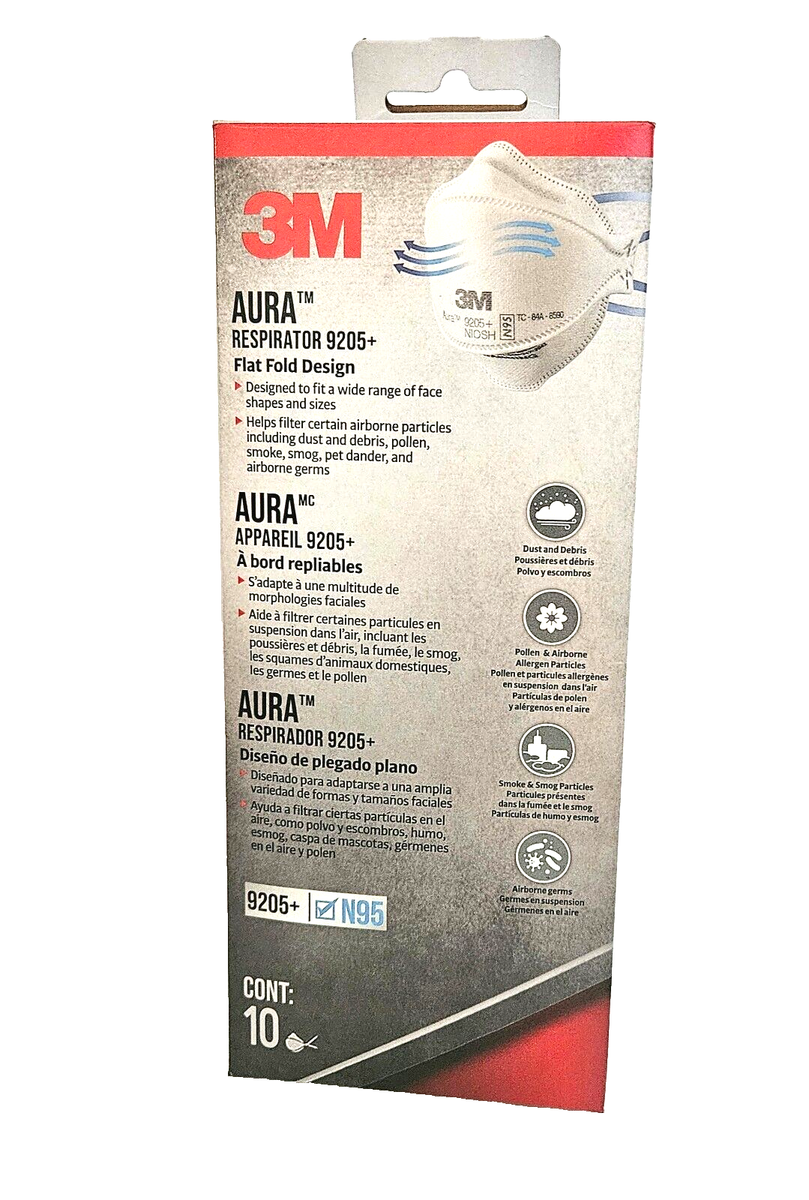 5-Pack 3M 9132 N95 NIOSH Disposable Particulate Respirator Masks - Healthcare Use