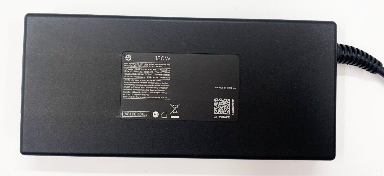 Slim 180W AC Power Adapter Charger for HP TouchSmart 6001140es 600