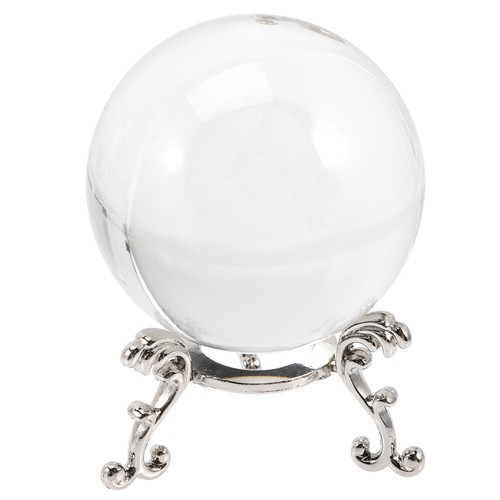 1 Set of Clear Dandelion Crystal Ball Adornment with Base Decorative Crystal - Picture 6 of 12